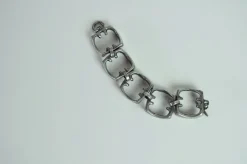 Pamono Vintage Pewter Bracelet, 1970s><noscript><img width=