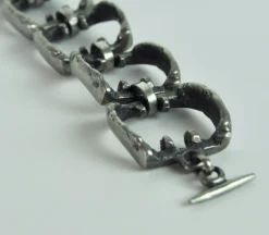 Pamono Vintage Pewter Bracelet, 1970s><noscript><img width=