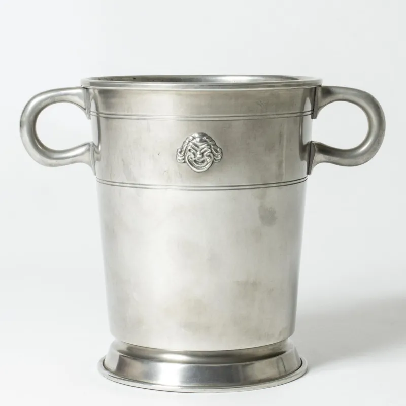 Best Pamono Vintage Pewter Ice Bucket by Hugo Ghelin for Ystad-Metall, 1928