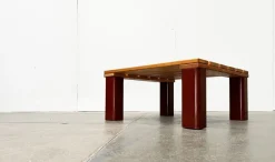 Sale Pamono Vintage Pinewood and Plastic Outdoor Couch Table, 1970s