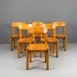 Hot Pamono Vintage Pinewood Chairs by Rainer Daumiller, 1970s, Set of 6