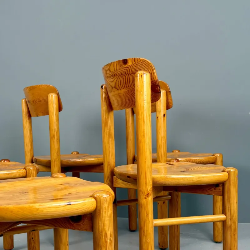 Hot Pamono Vintage Pinewood Chairs by Rainer Daumiller, 1970s, Set of 6