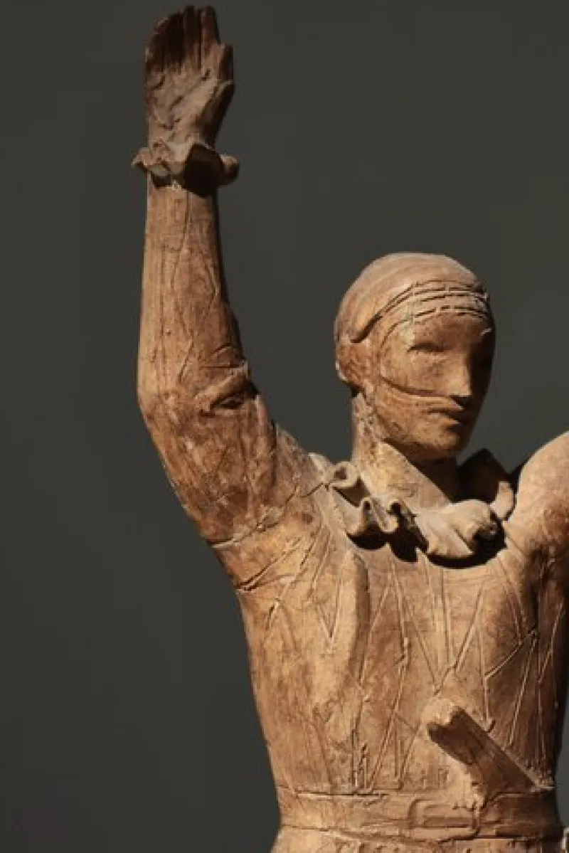 Pamono Vintage Plaster Sculpture of Harlequin by Einar Utzon-Frank, 1930s> Art Deco|Sculpture