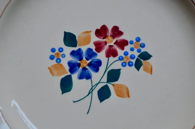 Pamono Vintage Plates from Saint Amand, 1920s, Set of 6> Dinner Plates & Bowls