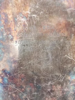 Outlet Pamono Vintage Platter in Silver-Plated Brass, 1940s