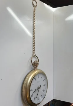 Clearance Pamono Vintage Pocket Watch Wall Clock from Landex, Japan, 1970s