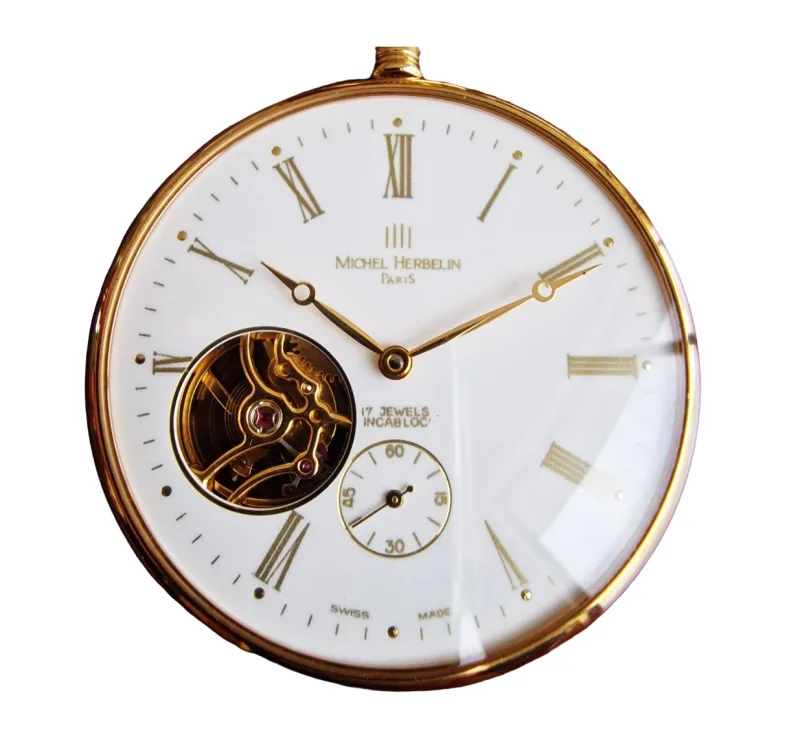Pamono Vintage Pocket Watch with Jewelry by Michel Herbelin, Paris> Watches