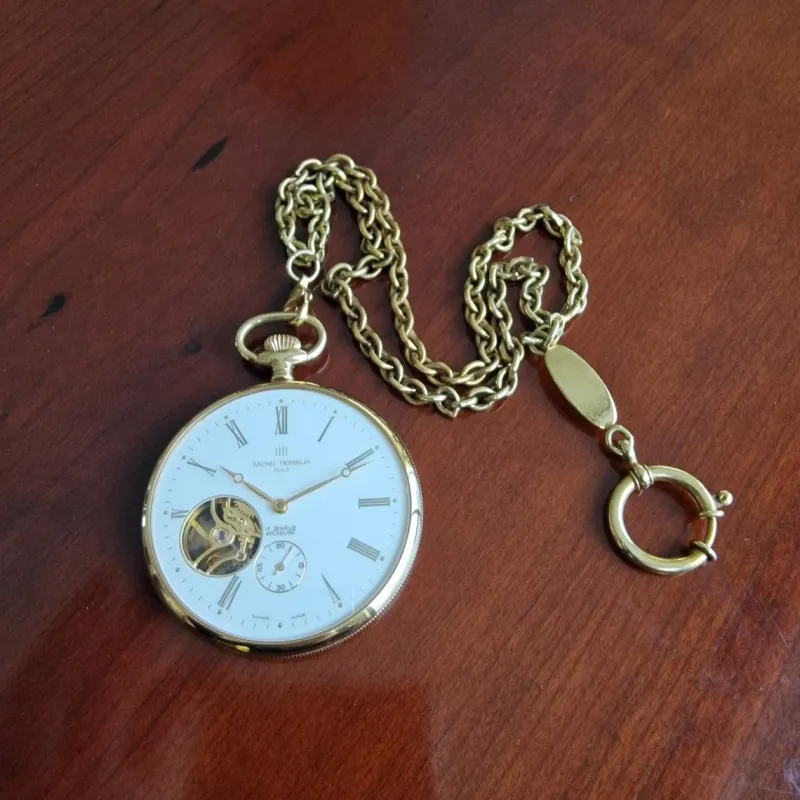 Pamono Vintage Pocket Watch with Jewelry by Michel Herbelin, Paris> Watches