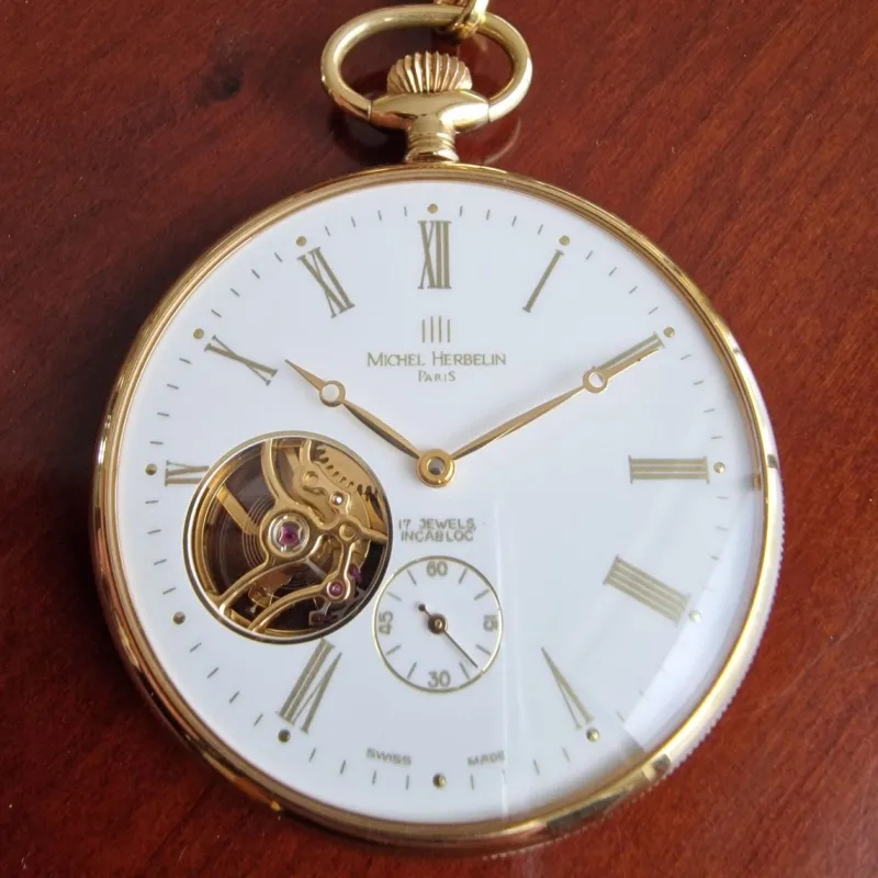 Pamono Vintage Pocket Watch with Jewelry by Michel Herbelin, Paris> Watches