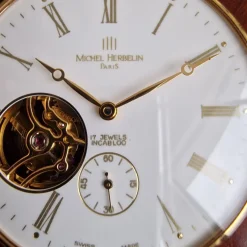 Pamono Vintage Pocket Watch with Jewelry by Michel Herbelin, Paris><noscript><img width=