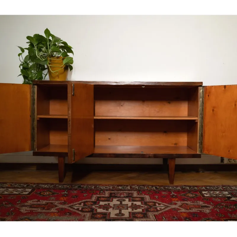 Pamono Vintage Polish Cabinet with Op Art Motif, 1960s> Cabinets & Wardrobes