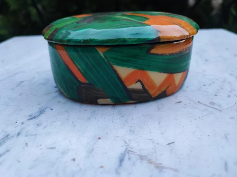 Pamono Vintage Porcelain Box, 1960s> Trunks Crates & Baskets