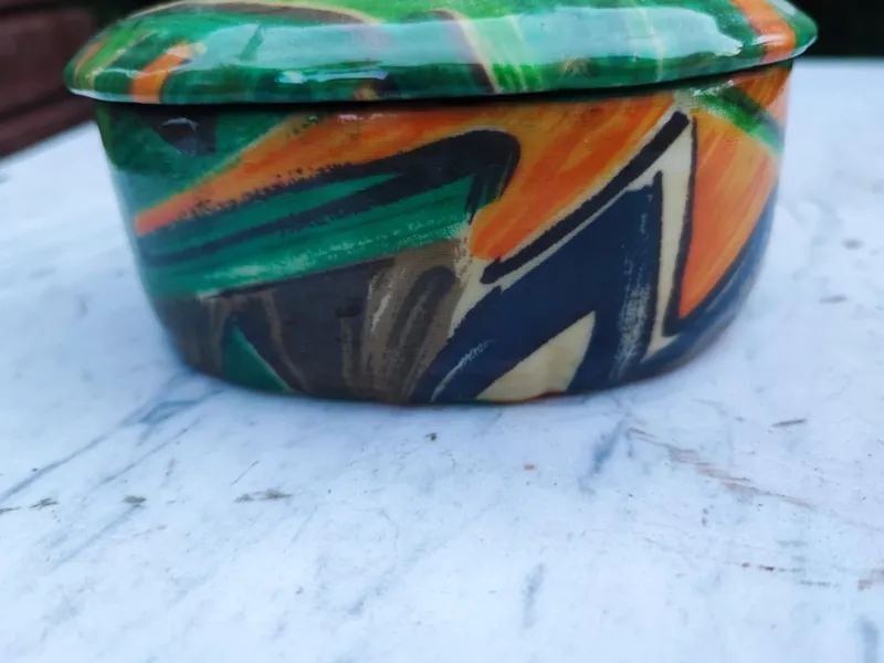 Pamono Vintage Porcelain Box, 1960s> Trunks Crates & Baskets
