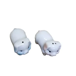 Pamono Vintage Porcelain Salt and Pepper Pigs, 1970s, Set of 2