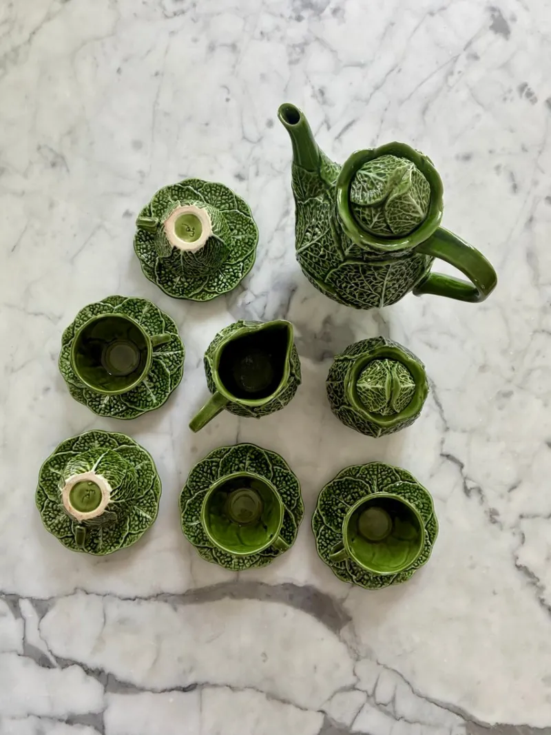 Pamono Vintage Portuguese Coffee Set, 1950s, Set of 8> Coffee & Tea Service