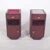 Pamono Vintage Portuguese Deco-Style Bedside Tables, 1920, Set of 2