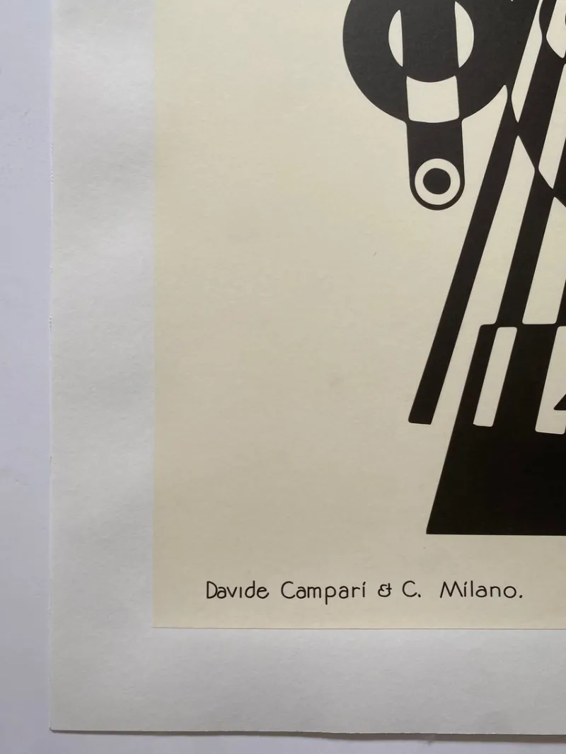 Pamono Vintage Poster by Fortunato Depero, 1980s> Posters