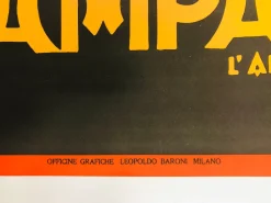 Pamono Vintage Poster by Fortunato Depero, 1980s><noscript><img width=