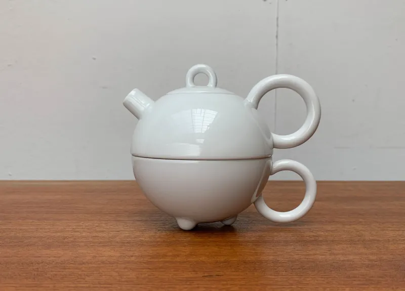 Pamono Vintage Postmodern German Fantasia Series Teapot and Cup by Matteo Thun for Arzberg, 1980s, Set of 2> Coffee & Tea Service