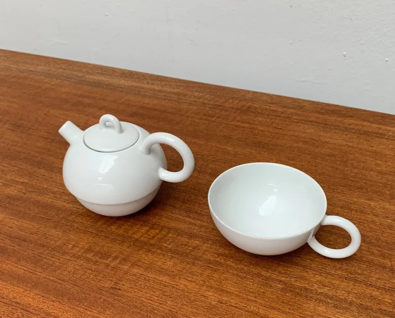 Pamono Vintage Postmodern German Fantasia Series Teapot and Cup by Matteo Thun for Arzberg, 1980s, Set of 2> Coffee & Tea Service