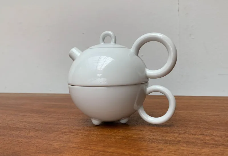 Pamono Vintage Postmodern German Fantasia Series Teapot and Cup by Matteo Thun for Arzberg, 1980s, Set of 2> Coffee & Tea Service