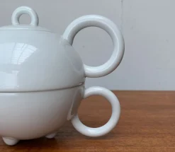 Pamono Vintage Postmodern German Fantasia Series Teapot and Cup by Matteo Thun for Arzberg, 1980s, Set of 2><noscript><img width=