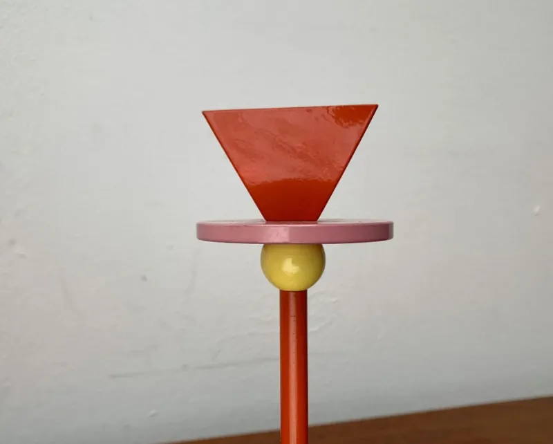 Pamono Vintage Postmodern Konfetti Metal and Wood Candleholder by Anna Efverlund for Ikea, 1980s> Candleholders