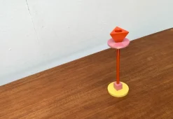 Pamono Vintage Postmodern Konfetti Metal and Wood Candleholder by Anna Efverlund for Ikea, 1980s><noscript><img width=
