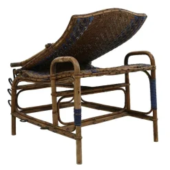 Pamono Vintage Rattan Chaise Lounge><noscript><img width=
