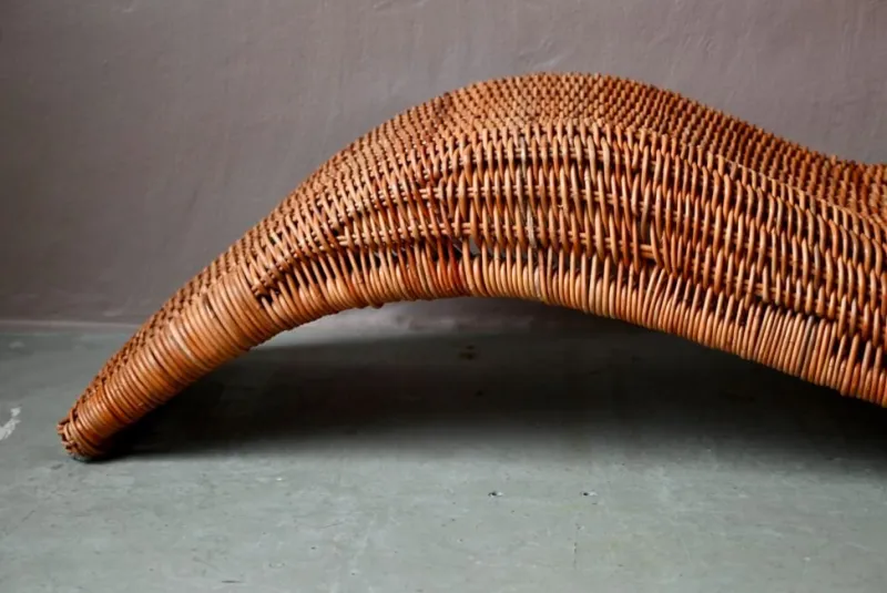 Sale Pamono Vintage Rattan Chaise Lounge by Carl Öjerstam for Ikea