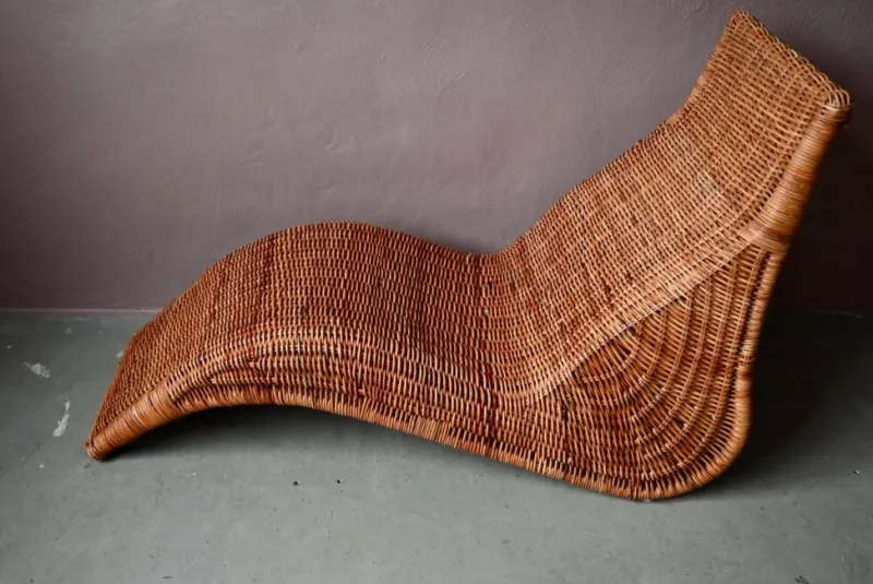 Sale Pamono Vintage Rattan Chaise Lounge by Carl Öjerstam for Ikea