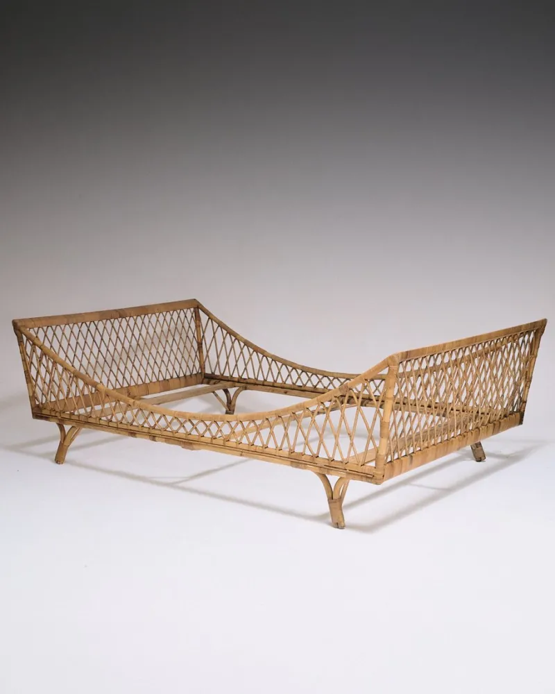 Pamono Vintage Rattan Daybed, 1970s> Beds & Bedroom Sets