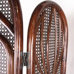 Pamono Vintage Rattan Folding Screens, 1970s, Set of 2><noscript><img width=