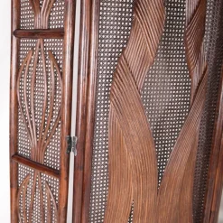 Pamono Vintage Rattan Folding Screens, 1970s, Set of 2><noscript><img width=