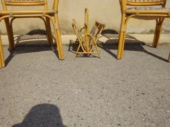 Pamono Vintage Rattan Magazine Holder><noscript><img width=