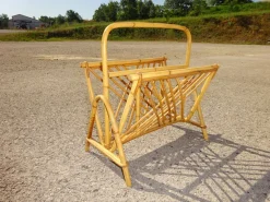 Pamono Vintage Rattan Magazine Holder><noscript><img width=
