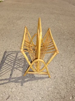 Pamono Vintage Rattan Magazine Holder><noscript><img width=