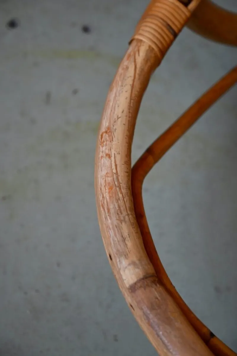 Pamono Vintage Rattan Rocking Chair> Rocking Chairs