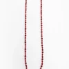 Pamono Vintage Red Long Amber Necklace, 1960s> Necklaces