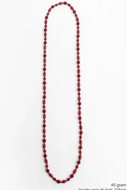Pamono Vintage Red Long Amber Necklace, 1960s> Necklaces