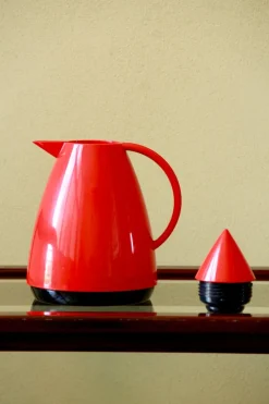Pamono Vintage Red Thermos Flask by Emsa Brasil, 1980s><noscript><img width=