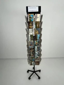 Pamono Vintage Revolving Display with Postcards, 1960s><noscript><img width=
