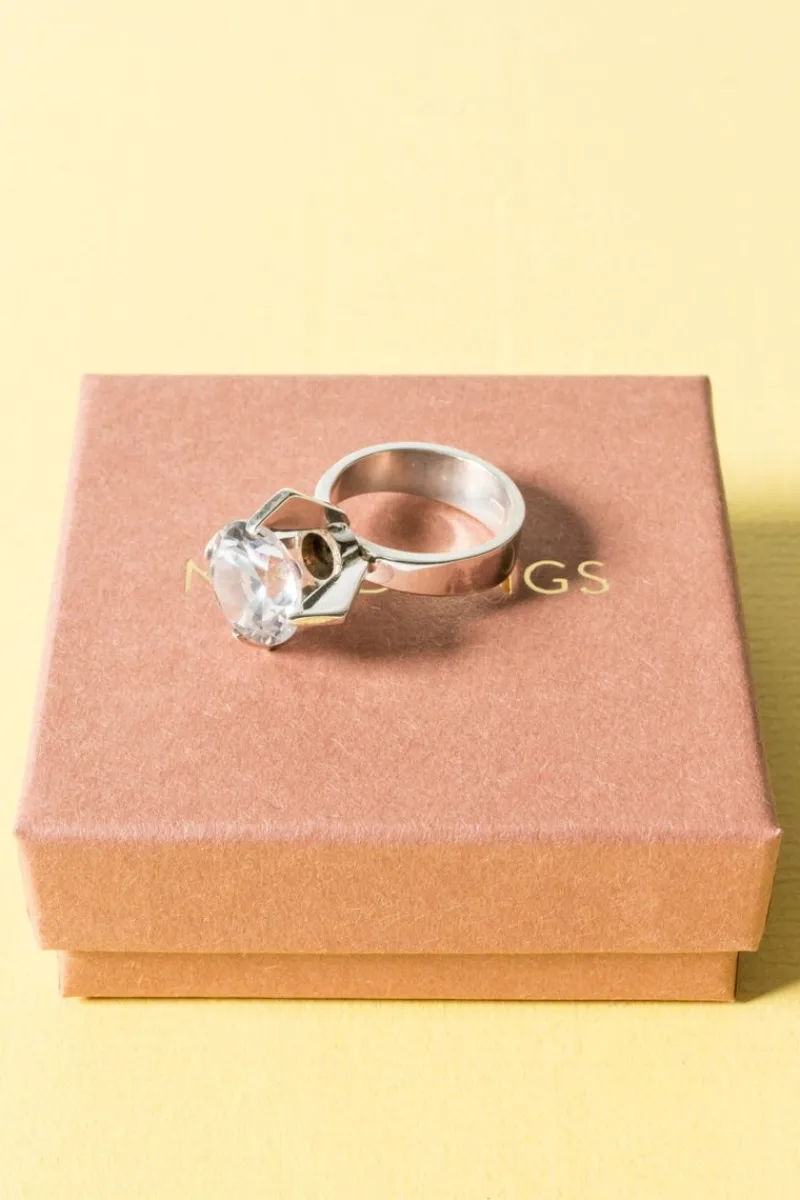 Hot Pamono Vintage Rock Crystal Ring from Victor Jansson, 1967