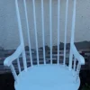 Hot Pamono Vintage Rocking Chair in White-Painted Beech, 1970s