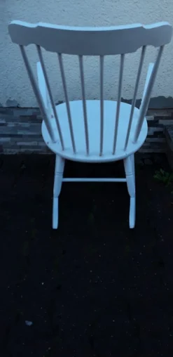 Hot Pamono Vintage Rocking Chair in White-Painted Beech, 1970s