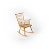 Pamono Vintage Rocking Chair in Rattan and Wood> Rocking Chairs