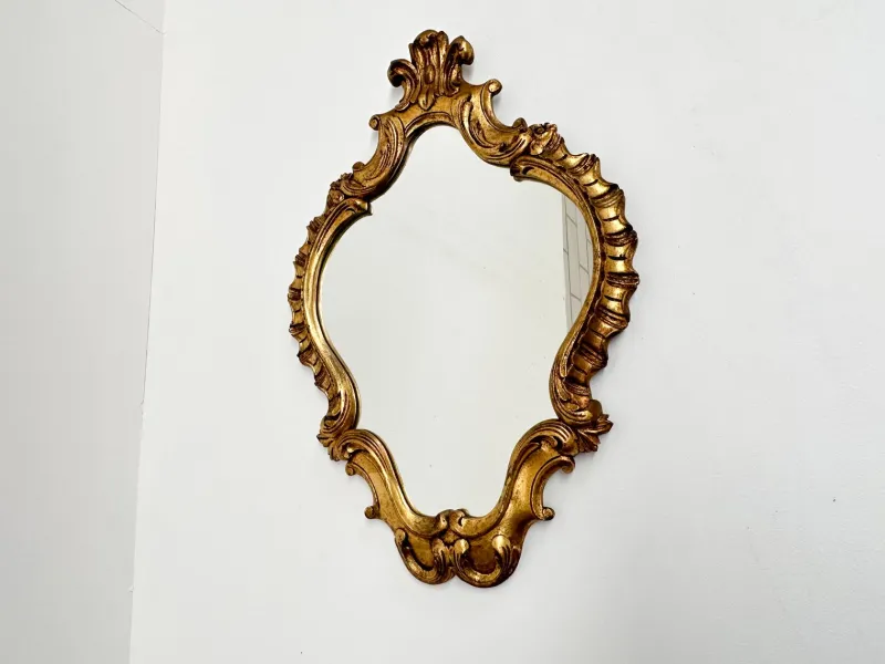 Pamono Vintage Rococo Style Gilt Wall Mirror, 1930s> Mirrors
