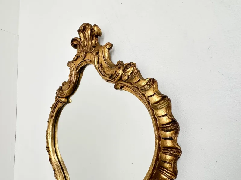 Pamono Vintage Rococo Style Gilt Wall Mirror, 1930s> Mirrors