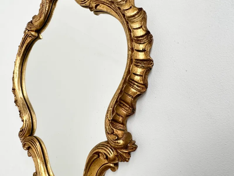 Pamono Vintage Rococo Style Gilt Wall Mirror, 1930s> Mirrors