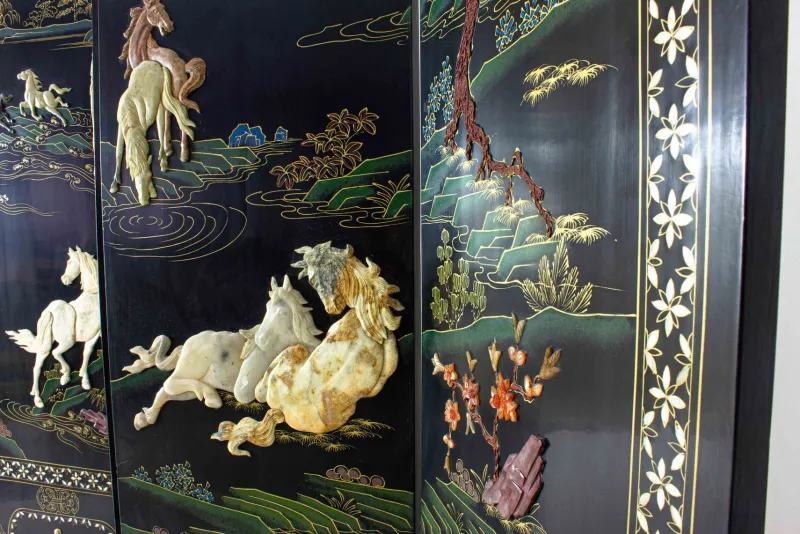 Pamono Vintage Room Divider with Marble Stones, 1970s> Room Dividers & Screens